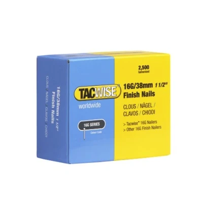 Abbildung von Tacwise 0296 Nägel Verzinkt (16G/38mm ,2.500 Stück pro Verpackung)