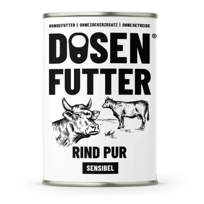 Abbildung von Schnauze &amp; Co. Hundenassfutter Dose RIND PUR SENSIBEL 6x400g