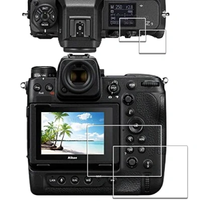 Abbildung von iDaPro Displayschutz Schutzfolie für Nikon Z8 Z 8 Z9 + Oben Displayfolie 9H Härte Gehärtetes Glas Displayschutzfolie Einfache Installation [2+2 Stück]