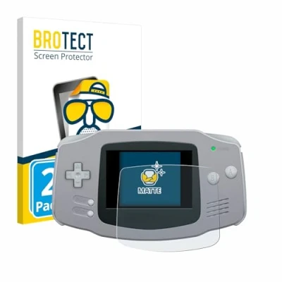 Abbildung von BROTECT Entspiegelungs Schutzfolie für Nintendo Gameboy Advance GBA (2 Stück) Matte Displayschutz Folie, Anti Reflex, Fingerprint