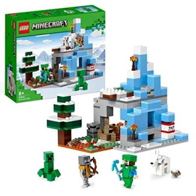 Abbildung von LEGO Minecraft 21243 DIE Vereisten Gipfel Minispielzeug für Kinder, Größe: One Size, Nocolor