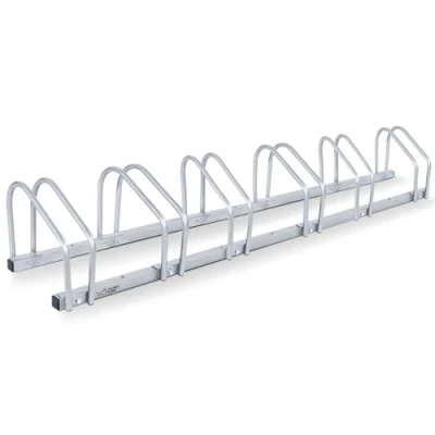 Abbildung von CCLIFE Fahrradständer Boden für 6 Fahrräder mit Reifenbreiten bis 65 mm Eisen Fahrradhalter 160 x 32 26 cm