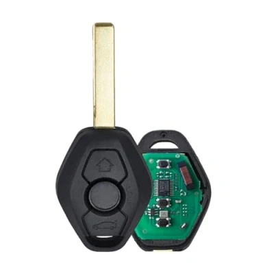 Abbildung von Fernbedienung Schlüsselkarte Autoschlüssel 3 Tasten gehäuse für 434 MHz BMW CAS2 5er E46 E60 E83 E53 E36 E38 E39 ID46 Chip HU92