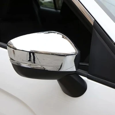 Abbildung von HIGH FLYING für Eclipse Cross 2018 2022 Exterieur Rückspiegel Seitenspiegel Cover Dekor Verchromt 2 Stück (Mit 3M Bänder)