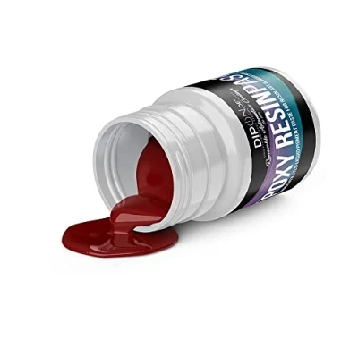 Abbildung von DIPON.DE HIGH PERFORMANCE LIQUIDS &amp; PIGMENTS Epoxidharz Epoxy Pigment Paste Lipstick RED ROT ca. RAL 3001 Profi Hochpigmentierte Farbpaste für Resin Polyurethan Kunstharz Art