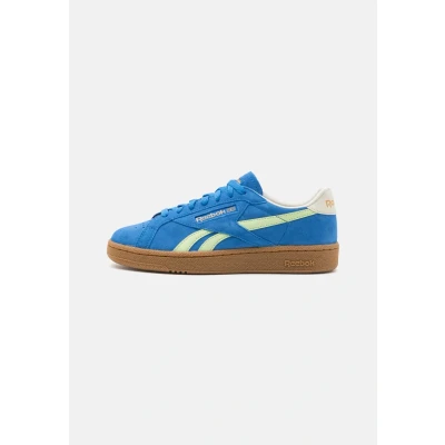 Abbildung von Reebok Classic CLUB C Grounds Unisex Sneaker low, Größe: 36.5, Kineticblue/astrolime/vintagechalk Veloursleder