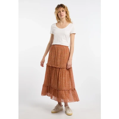 Abbildung von Dreimaster Rock Damen Orange Mehrfarbig