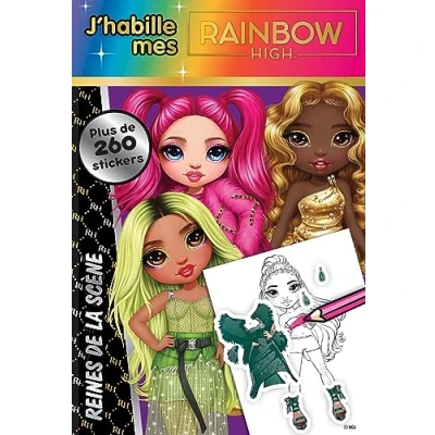 Abbildung von Rainbow High J&#039;habille Reines de la scène: scène. Avec plus 260 stickers