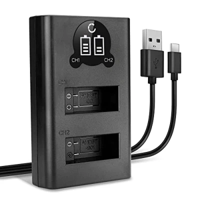 Abbildung von CELLONIC® AHDBT 901 Dual Schnellladegerät kompatibel mit GoPro Hero 9, 10, 11 Akkuladegerät Ladekabel Ladegerät