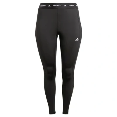 Abbildung von adidas Performance Techfit Stash Pocket Fulllength PLUS SIZE Tights, Damen, Größe: 50 52, Black