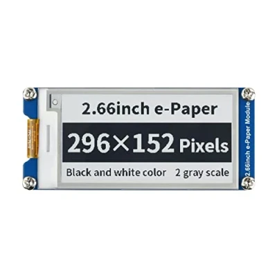 Abbildung von Waveshare 2.66inch E Paper Ink 296x152 Pixels Display Module,Support Partial Refresh, Black/White Dual Color with SPI Interface