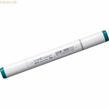 Abbildung von COPIC Sketch Marker Typ BG 18, Teal Blue, professioneller Pinselmarker, mit einer Super Brush Spitze und Medium Broad