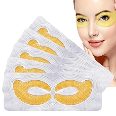 Abbildung von Augenpads, Eye Mask, 24k Gold Patches, Anti aging Augenpads mit Hyaluron Augenpflege, Kollagen Augenmaske Feuchtigkeit spendende, entfernen Taschen, dunkle Kreise &amp; Puffiness 5Pairs
