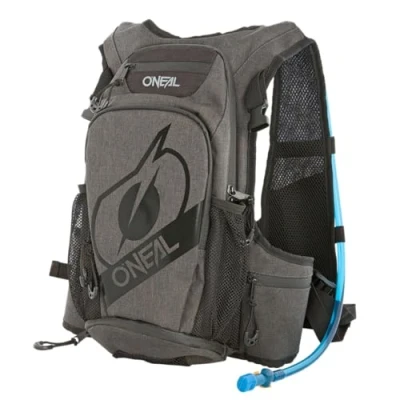Abbildung von O&#039;NEAL Rucksack mit integriertem Trink System Fahrrad MTB Mountainbike 12L Fassungsvermögen, erhöhte gepolsterte Rückwand (abnehmbar) ROMER Hydration Backpack Schwarz 1,5+ Liter Trinkblase