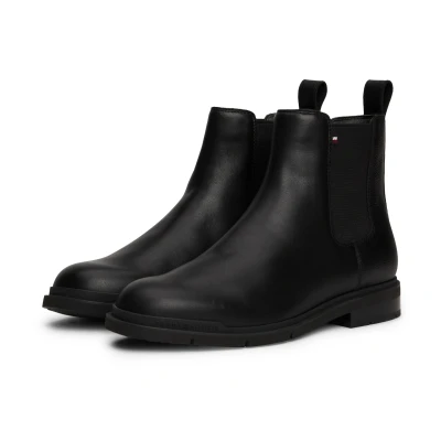 Abbildung von Tommy HILFIGER Winterboots &quot;FLEXIBLE WARM LTH CHELS&quot;, Chelseaboots, Stiefelette, Schlupfschuh mit Anziehlasche