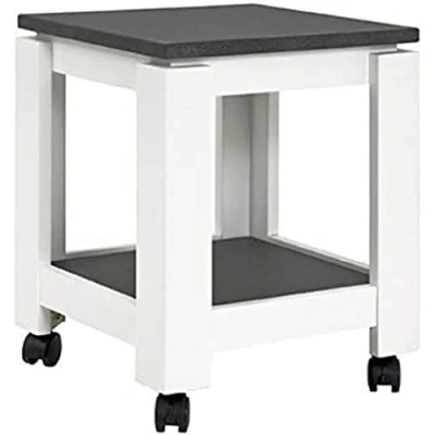 Abbildung von HAKU Möbel Beistelltisch auf Rollen granitoptik, weiß, MDF Maße: B 35 cm x H 45 T cm, Style: Modern