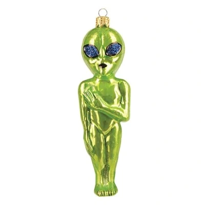 Abbildung von Unbekannt Christbaumschmuck Figuren (Alien 11cm) Weihnachtskugeln Weihnachtsbaumschmuck Christbaumkugeln Deko Glas