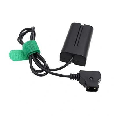 Abbildung von HangTon Kamera Monitor D tap NP F970 F750 F570 F550 Dummy Akku Power Adapter für BMPCC 6K Pro, Zoom F6, Atomos Shogun Inferno Ninja (70cm)