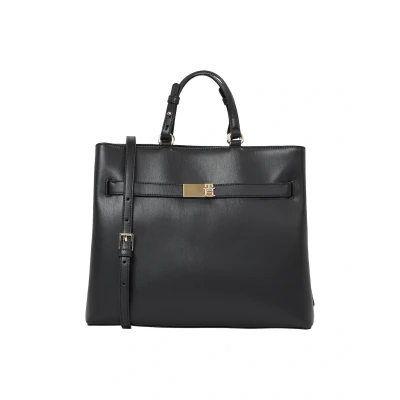 Abbildung von Tommy Hilfiger Henkeltasche &quot;TH HERITAGE SATCHEL&quot;, Damen Umhängetasche, Schultertasche mit TH Schmuckelement
