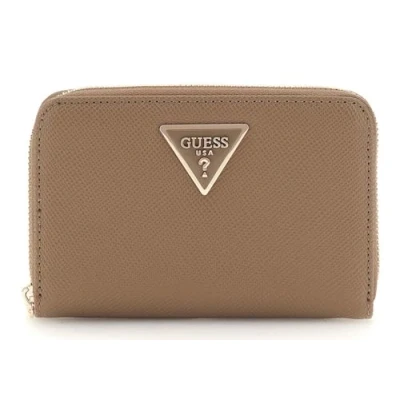 Abbildung von Guess Laurel Medium ZIP Around Geldbörse, Damen, Größe: One Size, Dark taupe