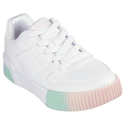 Abbildung von Skechers JADE SOFT GLOW Sneaker, Schnürschuh mit Regenbogenlaufsohle, Größenschablone zum Download