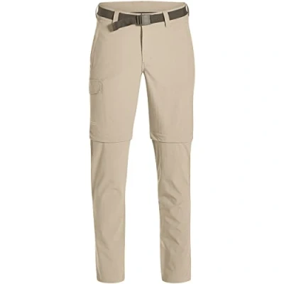 Abbildung von maier sports Herren Torid Slim Zip Wanderhose, Beige (feather gray), 94