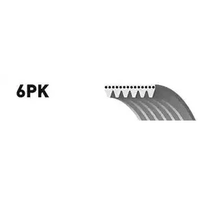 Abbildung von SNR CA6PK1660 Keilrippenriemen 1660 6 VOLKSWAGEN: Golf 4 Schrägheck, Passat B5 GP Variant, Caddy 3 Kombi, BMW: 5 Limousine, Coupe