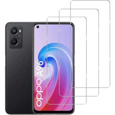 Abbildung von Jinyunlai Panzer Schutz Glas für OPPO A96 4G Panzerglas, HD Displayschutzfolie, 9H Härte Schutzglas Schutzfolie, Frei von Kratzern, Ultra klar Panzerfolie 3 Stück
