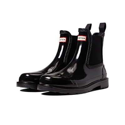 Abbildung von Hunter Original Womens Commando Chelsea BOOT Vegan Gummistiefel, Damen, Größe: 39, Black Schuhe