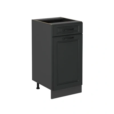 Abbildung von Vicco Küchenunterschrank R Line, Anthrazit Landhaus, 40 cm ohne Arbeitsplatte