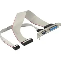 Abbildung von Slotblende Parallel 25 Pin Header + Seriell 9 &gt; Buchse Stecker
