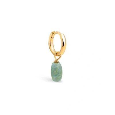 Abbildung von Singularu HOOP Stone Einzelner Ohrring, Damen, Größe: One Size, Gold