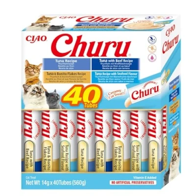 Abbildung von INABA Churu Variety Box Thunfisch Katzenleckerli 40 x 14g