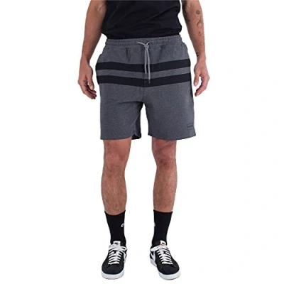 Abbildung von Hurley Herren M Oceancare Stripes Fleece Shorts, Dk Grey Htr, S
