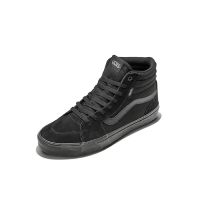 Abbildung von Vans Filmore HI Sneaker high Suede canvas black black, Herren, Größe: 40, Leder und textil