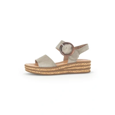 Abbildung von Gabor Damen Sandaletten, Frauen Sandalen,Best Fitting,offene Schuhe,Strandschuhe,Riemchensandalen,elegant,Schilf (So.cogn.),38 EU / 5 UK