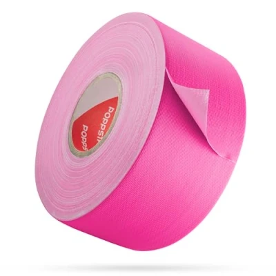 Abbildung von POPPSTAR Neon UV Klebeband 25m x 50mm, fluoreszierendes Gewebeklebeband, neonpink, 1 Rolle