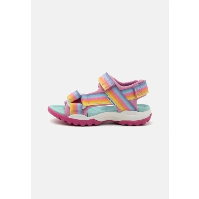 Abbildung von Geox Borealis GIRL Riemensandalette Dark pink/multicoloured für Kinder, Größe: 33, pink/multi coloured Schuhe