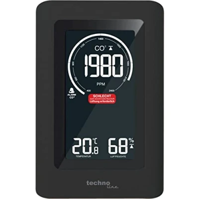 Abbildung von technoline WL 1030 Wetterstation (mit CO2 Messgerät und farbigen Ampelsystem)