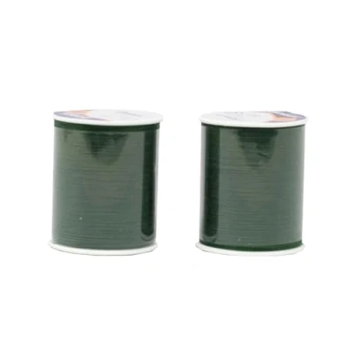 Abbildung von KORBOND grünes Doppelpack 320 m Allzweckgarn aus Polyester für Handnäh und Nähmaschinen kein Einlaufen ideal zum Flicken, Schneidern, Quilten, Basteln, Reparieren Verschönern, 2 Stück