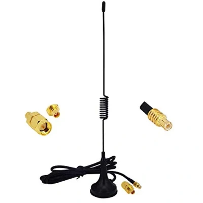 Abbildung von YILIANDUO 5dBi 1090 MHz Antenne MCX Stecker erhält ADS B mit Magnetfuß Kabel RG174 1M + SMA für RTL SDR Software Definierter Radio USB Stick Dongle Tuner Empfänger