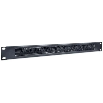 Abbildung von Intellinet Kabeldurchführung 48,3 cm 19&quot; 1 HE (mit Bürstenleiste) schwarz 712767