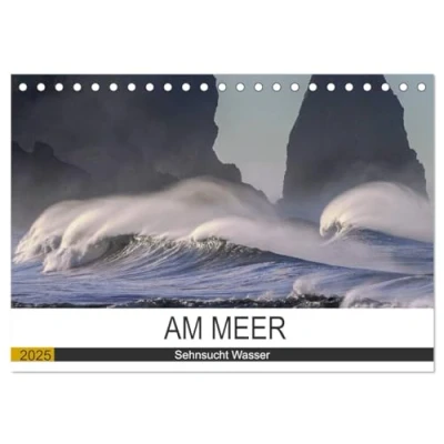 Abbildung von Am Meer. Sehnsucht Wasser (Tischkalender 2025 DIN A5 quer), CALVENDO Monatskalender