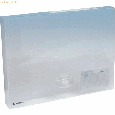 Abbildung von Rexel Dokumentenbox A4 Ice PP Füllhöhe 40mm transparent