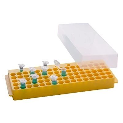 Abbildung von Moonlab 4 0010 Reversible Rack für Reaktionsgefäße mit Deckel, 96 Plätze, 1.5/2.0/0.5 mL