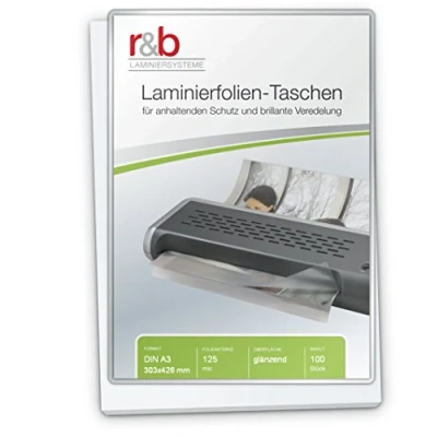 Abbildung von Laminierfolien glänzend 125 mikron A3