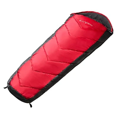 Abbildung von Black Crevice Kinder Schlafsack, rot