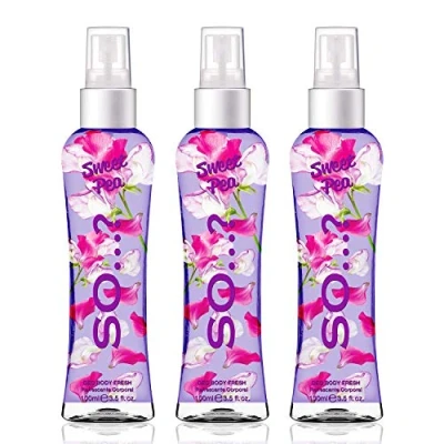 Abbildung von Body Mist By So…? damen Sweet Pea Duftendes Körpernebel, bodyspray für 100ml (3er Pack)