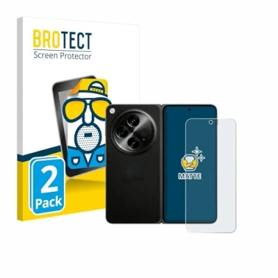 Abbildung von BROTECT Entspiegelungs Schutzfolie für OnePlus Open (case friendly) (2 Stück) Matte Displayschutz Folie, Anti Reflex, Fingerprint