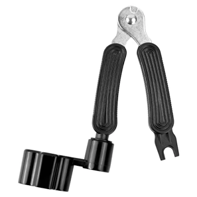 Abbildung von 3 in 1 Saitenkurbel, Gitarren Saitenspindel, Gitarre Saiten Schneider, Saitenkurbels, String Winder, Pin Abzieher für Elektrisch Ukulele Mandoline